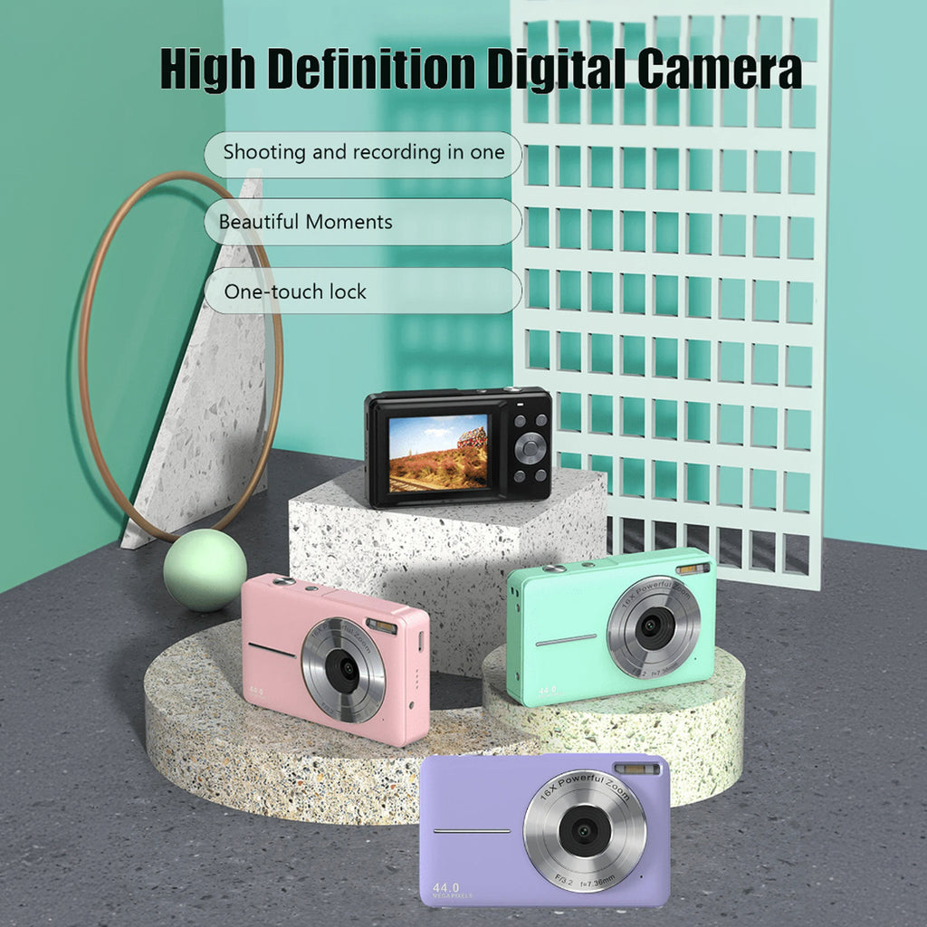 Children's HD Mini Digital Camera - Entry-Level Gift for Boys and Girls, Perfect for Christmas and Birthdays